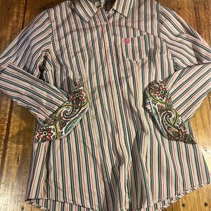 Women’s Multi-Color Cinch Shirt